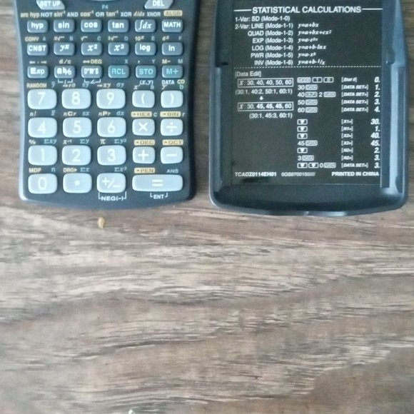 Vintage Sharp EL-546W Advanced D.A.L Twin Power Solar Scientific Calculator - Picture 3 of 4